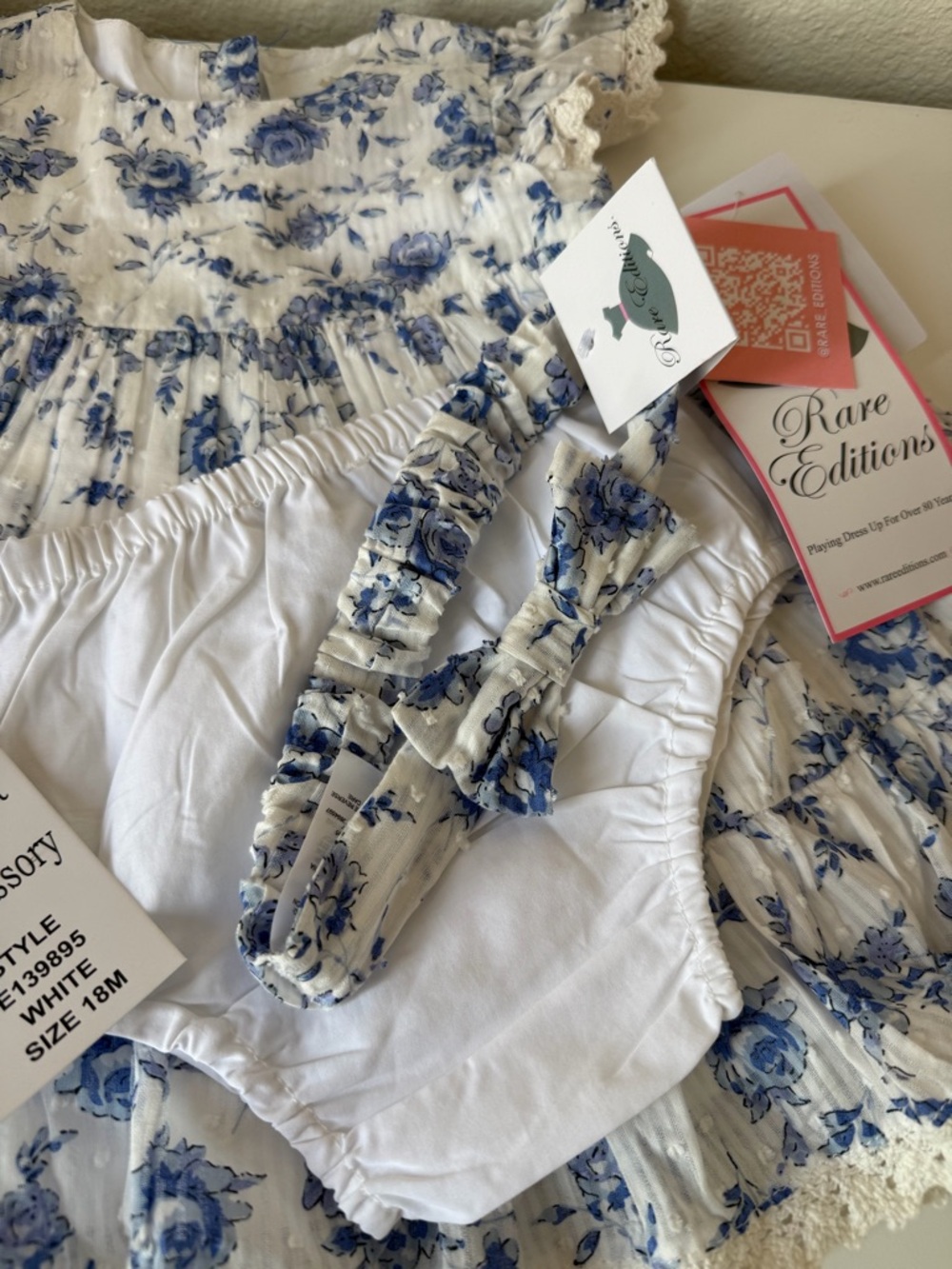 RARE Edition baby dress 18 months new - Picture 2 of 4